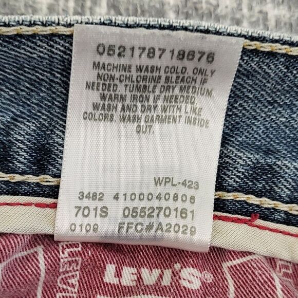 Levi’s 527 Jeans Relaxed Low Rise Boot Cotton Well Faded 2009 Tag 34x32 SEE DESC - Picture 10 of 15